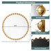 Marlowe - 36" Round Wall Decor Mirror - Gold - Simple Home Plus