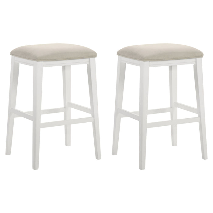 Jane - Contemporary Transitional Wood Bar Height Kitchen Bar Stool - Simple Home Plus