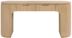 Astrid - Solid Wood And Oak Veneer Desk - Simple Home Plus