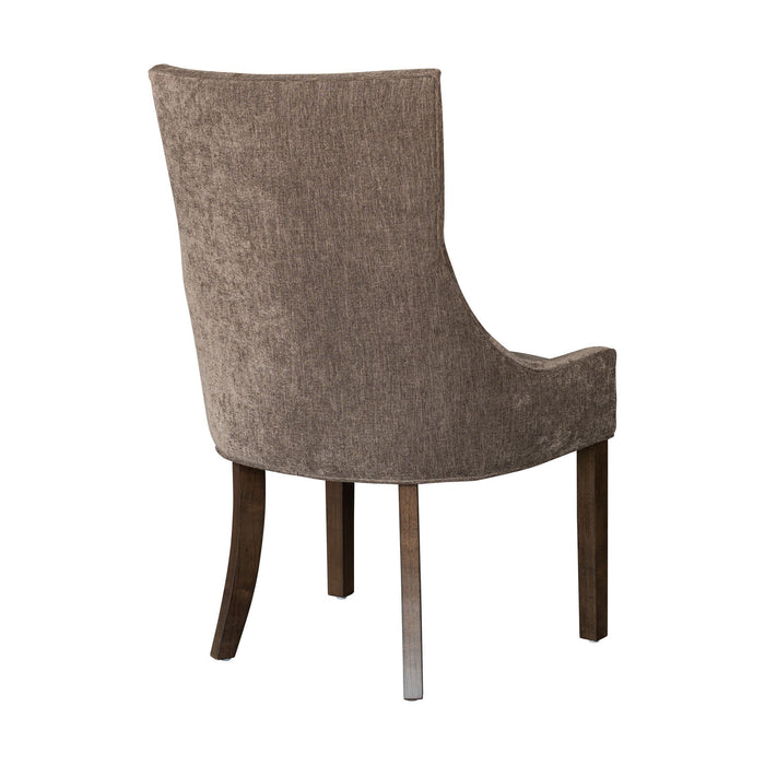 Ultra - Ultra Upholstered Dining Side Chairs With Legs (Set of 2) - Brown - Simple Home Plus