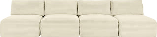 Shaggy - 4 Seat Modular Armless Sofa - Simple Home Plus