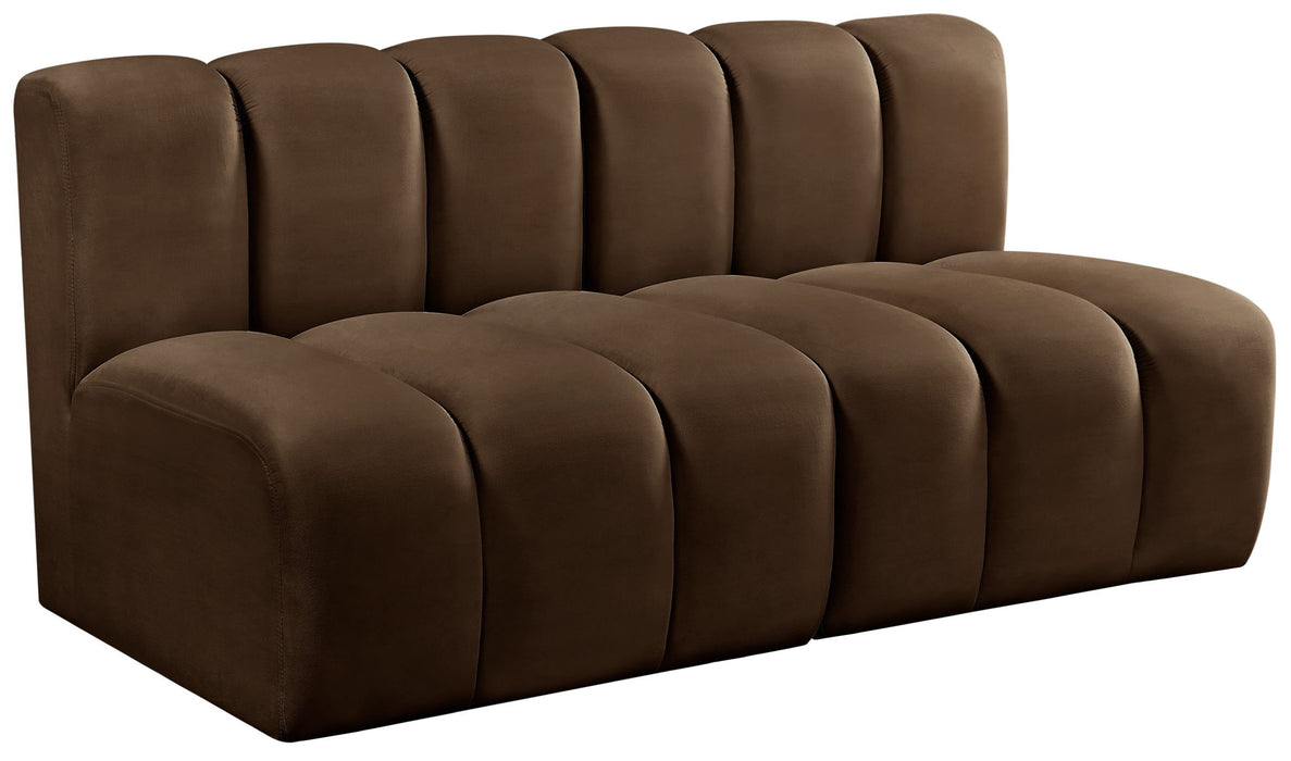 Arc - Velvet 2 Seats Modular Sofa - Simple Home Plus