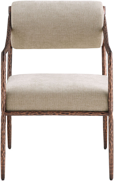 Bastille - Upholstered Dining Arm Chair (Set of 2) - Bronze Frame - Simple Home Plus