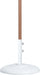 Fiji - Aluminum Patio Umbrella With Round White And Teak Base - Simple Home Plus