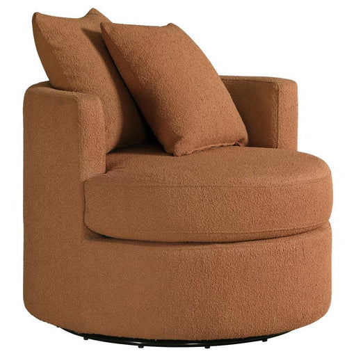 Debbie - Upholstered Swivel Accent Chair - Simple Home Plus