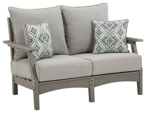 Visola - Gray - Loveseat w/Cushion - Simple Home Plus