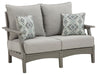 Visola - Gray - Loveseat w/Cushion - Simple Home Plus