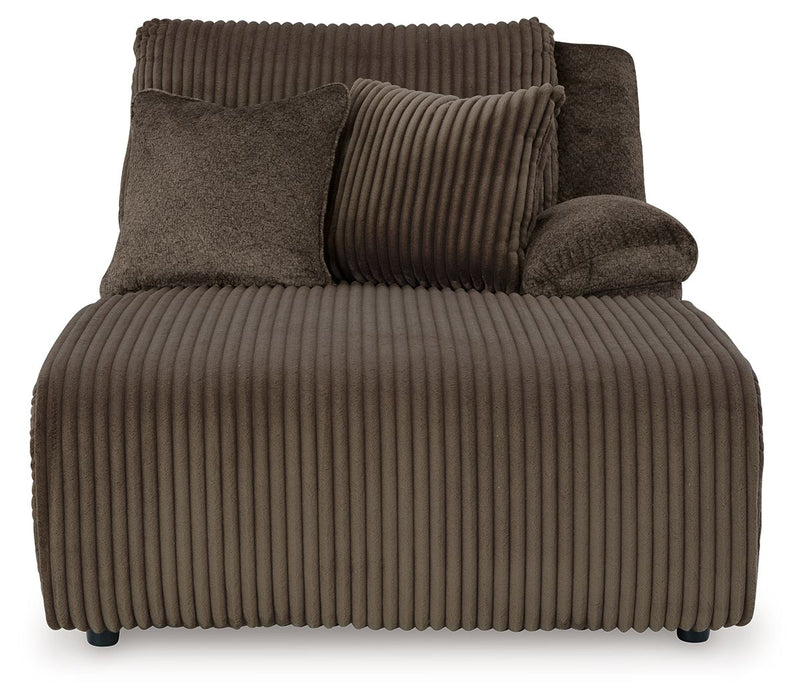 Top Tier - Raf Press Back Chaise - Chocolate - Simple Home Plus