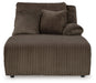 Top Tier - Raf Press Back Chaise - Chocolate - Simple Home Plus