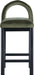 Conrad - Velvet Counter Stool With Black Legs - Simple Home Plus