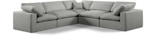 Comfy - 5 Piece Linen Modular Corner Sectional - Simple Home Plus