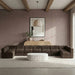 Rummi - Armless Velvet Performance Fabric Upholstered 9 Piece Modular Sectional - Simple Home Plus