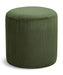 Roy - Round Microsuede Ottoman / Stool - Simple Home Plus