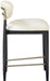 Riccio - Stool - Black And Gold Frame - Simple Home Plus