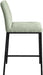 Reeves - Chenille Fabric Upholstered Counter Stool (Set of 2) - Black Base - Simple Home Plus