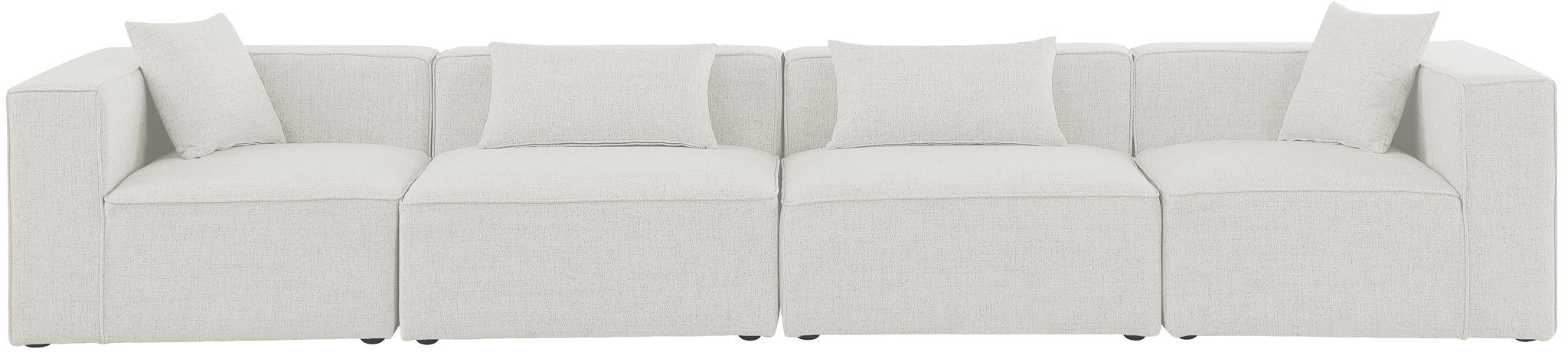 Cube - Linen Modular 4 Seat Sofa - Simple Home Plus