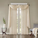 Harper - 144" Solid Crushed Scarf Sheer - Cream - Simple Home Plus