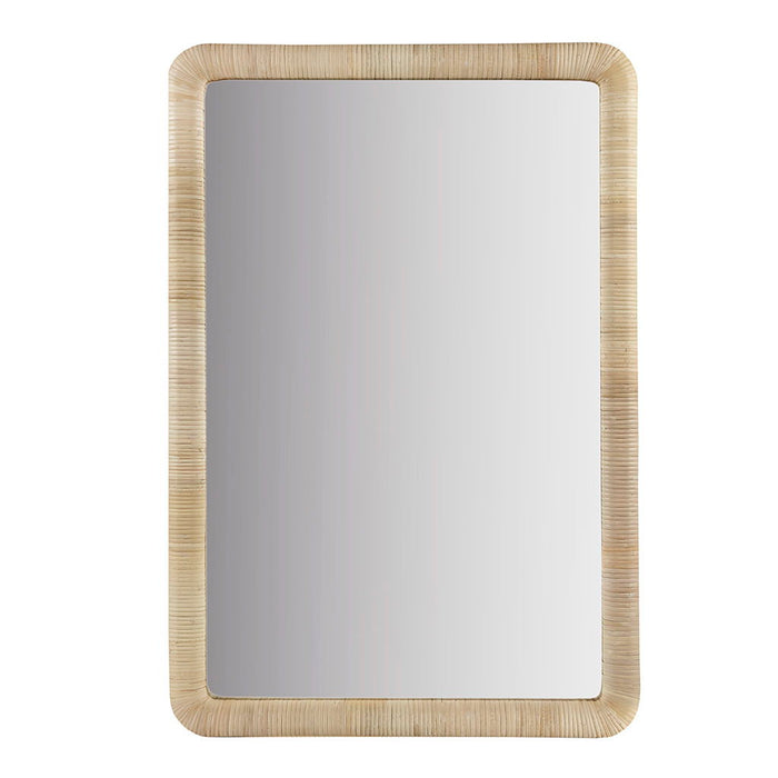 Nova - Natural Rattan Rectangle Wall Mirror - Natural - Simple Home Plus