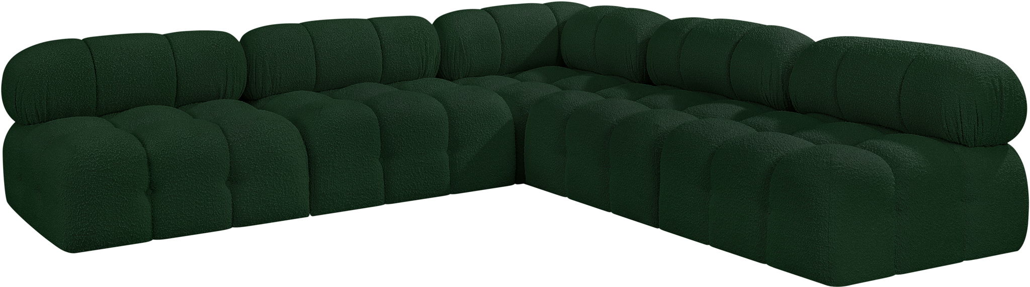 Ames - 5 Piece Fabric Modular Corner Sectional - Simple Home Plus