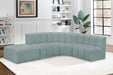 Arc - Faux Leather 5 Piece Corner Modular Sofa - Simple Home Plus