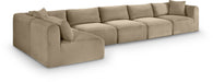 Shaggy - Fabric 6 Piece Modular Sectional - Simple Home Plus