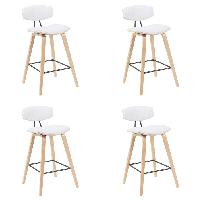 Fox - Swivel Counter Height Stool - Light Brown - Simple Home Plus