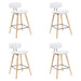 Fox - Swivel Counter Height Stool - Light Brown - Simple Home Plus