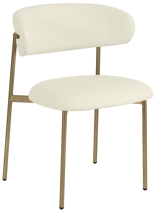 Lupita - Dining Chair With Brushed Gold Legs(Set of 2) - Simple Home Plus