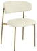 Lupita - Dining Chair With Brushed Gold Legs(Set of 2) - Simple Home Plus