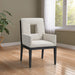 Gwendolyn - Dining Arm Chair With Black Frame - Simple Home Plus