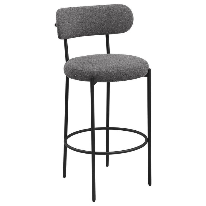 Viola - Boucle Upholstered Bar Stool (Set of 2) - Simple Home Plus