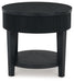 Marstream - Black - Round End Table - Simple Home Plus