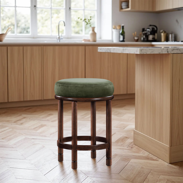 Monette - Counter Stool With Brown Base - Simple Home Plus
