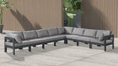 Nizuc - Outdoor Patio 8 Piece Modular Sectional With Gray Frame - Simple Home Plus