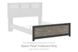 Broachmyn - Queen Panel Footboard - Black / Gray - Simple Home Plus