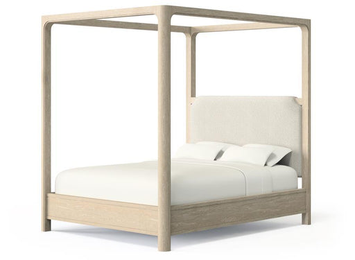 Solano - 85" Queen Canopy Bed - Weathered Mango - Simple Home Plus