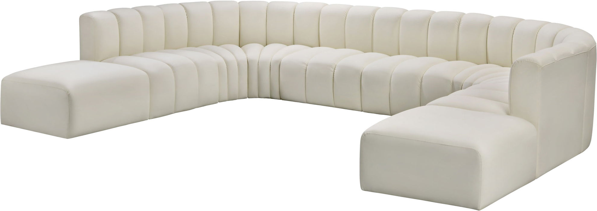 Arc - Faux Leather Modular Sectional - Simple Home Plus