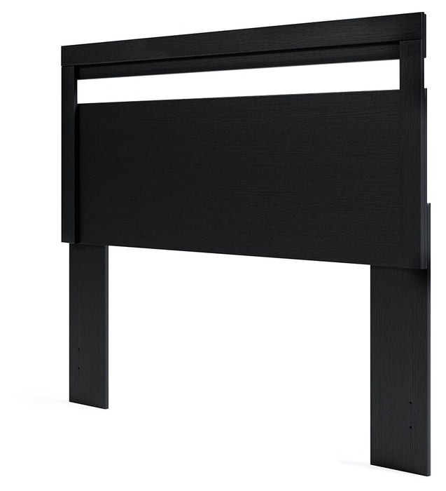 Finch - Queen Panel Headboard - Black - Simple Home Plus
