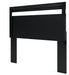 Finch - Queen Panel Headboard - Black - Simple Home Plus
