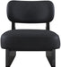 Vetra - Vegan Leather Upholstered Accent Chair With Black Base - Simple Home Plus