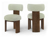 Atelier - Vegan Leather Upholstered Dining Chair (Set of 2) - Painted Brown Frame - Simple Home Plus