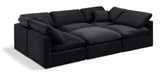 Indulge - Velvet 6 Piece Modular Sectional - Simple Home Plus