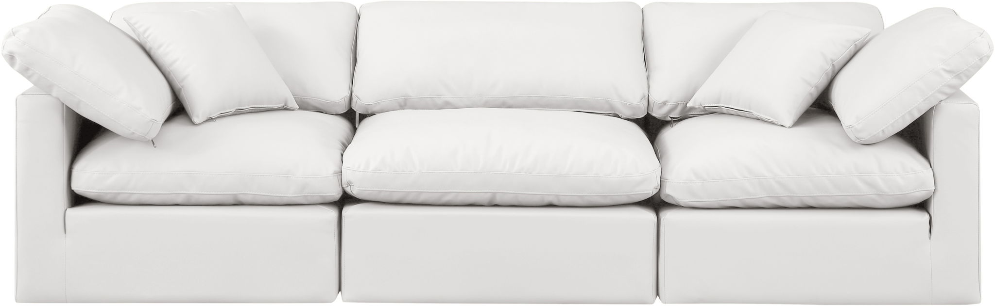 Indulge - Faux Leather 3 Seat Modular Sofa - Simple Home Plus