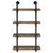 Elmcrest - 4-Shelf Wall Bookshelf - Simple Home Plus