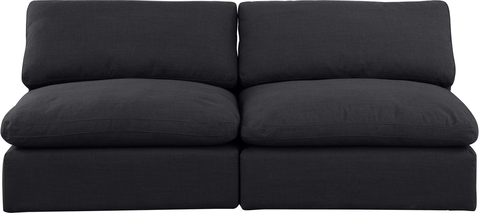 Comfy - Linen Modular Armless Sofa 2 Seats - Simple Home Plus