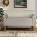Aubrey - Upholstered Storage Bench - Cream - Simple Home Plus