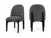 Torino - Upholstered Dining Chair With Brushed Black Base (Set of 2) - Simple Home Plus