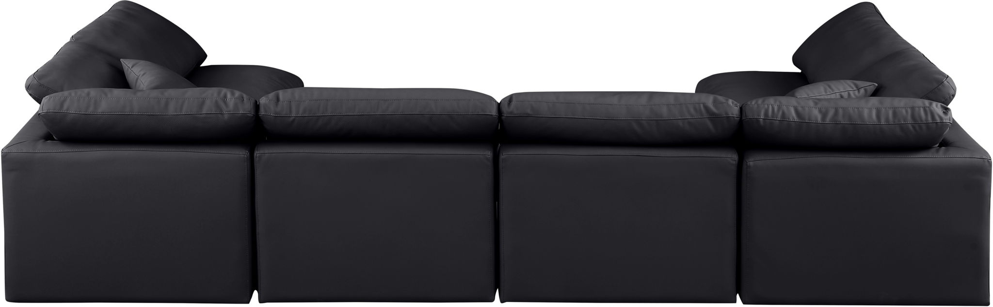 Indulge - Faux Leather 6 Piece Modular U-Shaped Sectional - Simple Home Plus