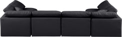 Indulge - Faux Leather 6 Piece Modular U-Shaped Sectional - Simple Home Plus