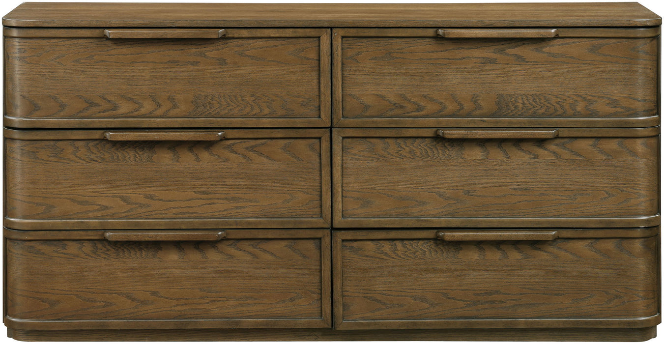 Tiberio - Oak Veneer And Solid Wood Dresser - Simple Home Plus